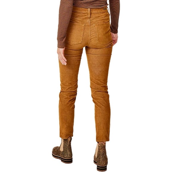 Carve Designs Carson Corduroy Pant Raw Hem Cord Organic Cotton Tan Women's 4 - Picture 2 of 9